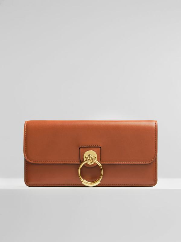 Chloé Carteras Mujer Tess Doradas Calfskin YXBC07623